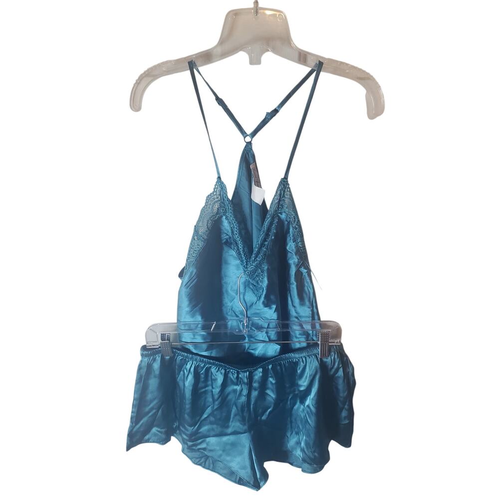 Linea Donatella Satin Pajama Set, NWOT, Large